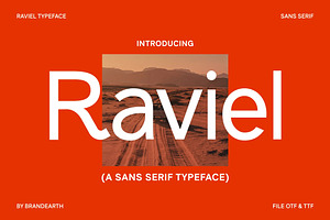 Raviel – A Refined Sans Serif, a Sans Serif Font by Brand Earth