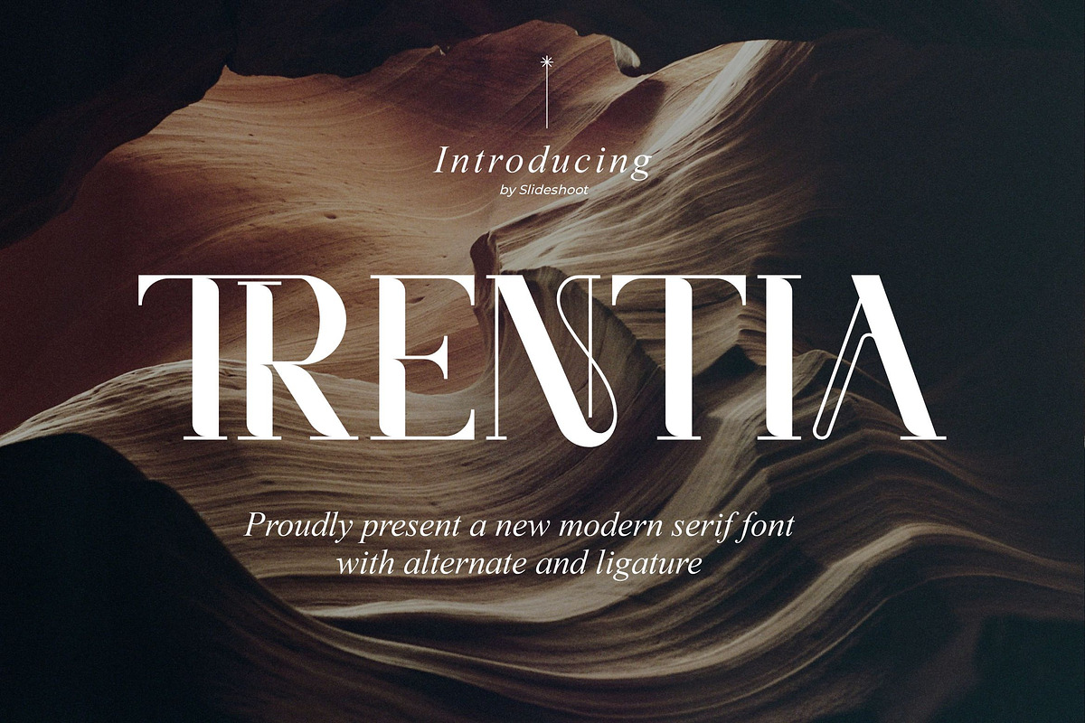 Trentia || Modern Serif Font, a Serif Font by Idea Studio (Photo 1 of 10)