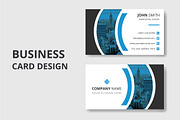 Modern Business Card Design Template, a Business Card Template by Pixel Pro (Thumbnail 1 of 5)