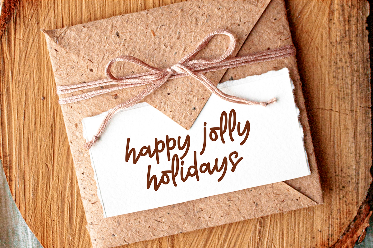 A Good Holiday Font, a Handwritten Font by Mabhal Studio (Photo 9 of 10)