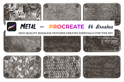 Metal brushes for Procreate, a Brush Add-On by Graphics Resources (Thumbnail 7 of 15)