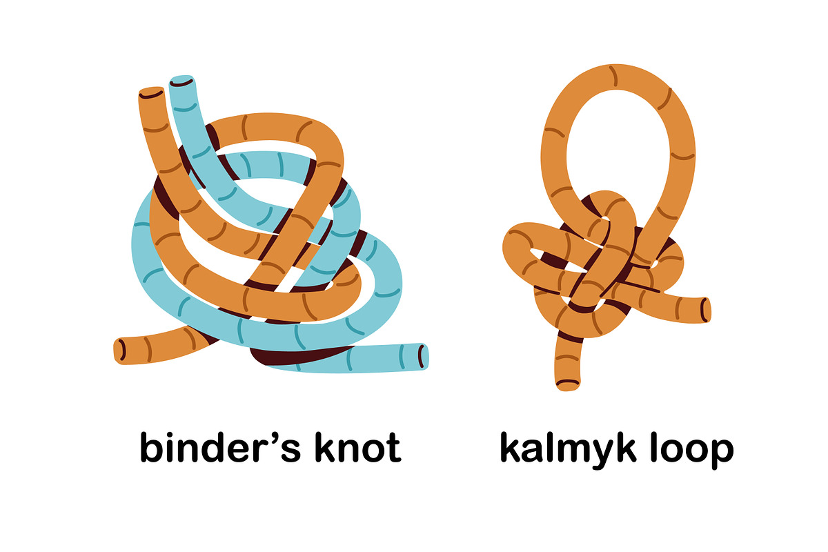 Knots, loops, tied ropes set, an Object Illustration by Good Studio (Photo 5 of 21)