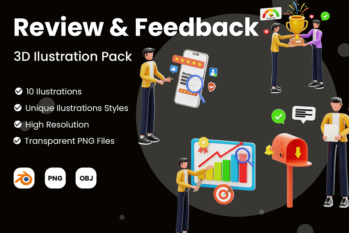 Review & Feedback 3D Illustration, a Characters & Person 3D Model by novia99design (Photo 1 of 6)