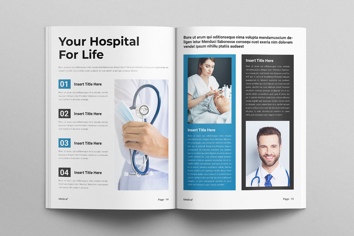 Medical Brochure Template, a Brochure Template by E-Type (Photo 6 of 7)