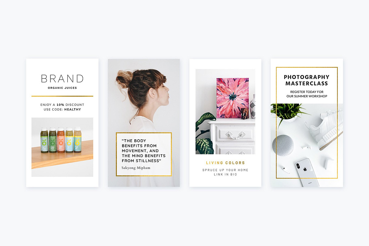 Instagram Stories Gold | CANVA, a Social Media Template by Poego Social (Photo 9 of 12)