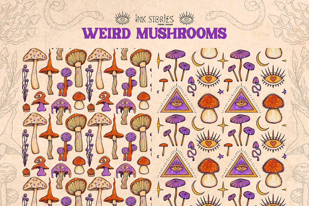Weird Mushrooms, an Object Illustration by Ink Stories (Photo 19 of 23)