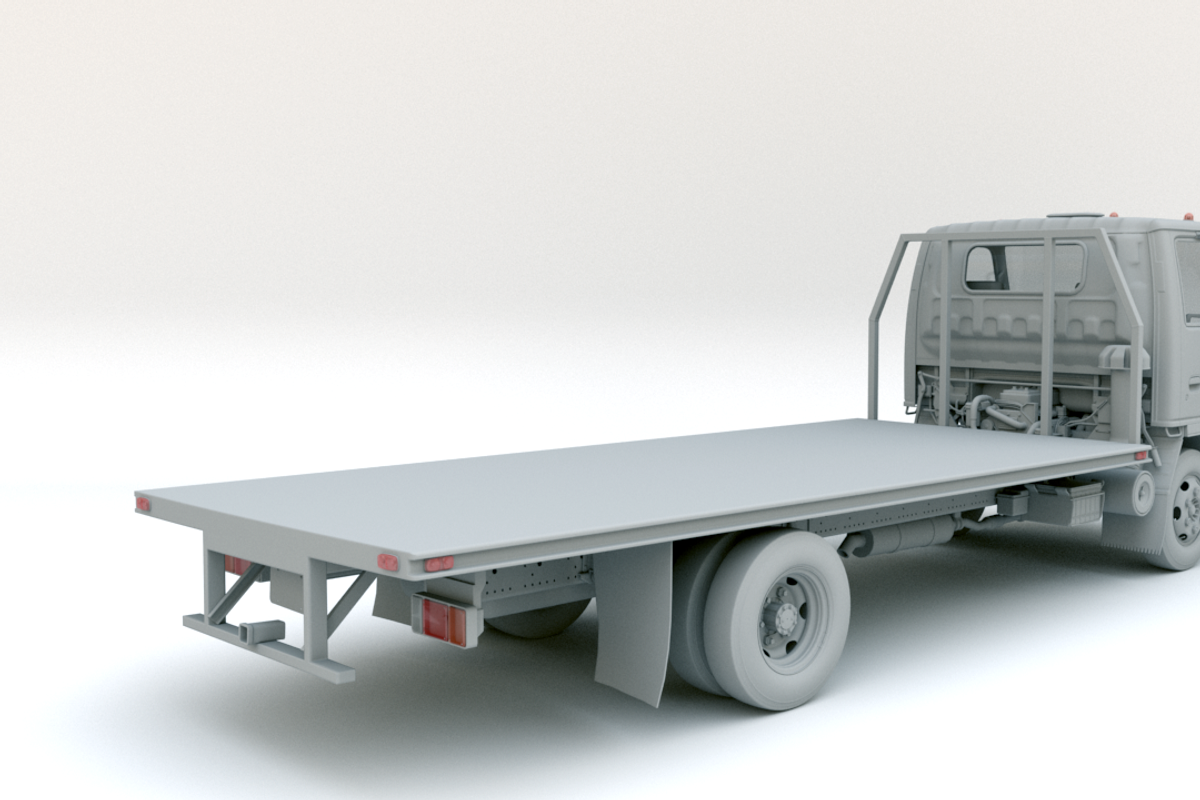 Isuzu Flatbed Truck, a Cars & Vehicle 3D Model by Olives (Photo 5 of 21)
