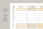 2026–2027 Academic Planner SU Start, a Stationery Template by Olga Begak Art & Design (Thumbnail 2 of 3)