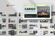Logistics Transportation Powerpoint, a Presentation Template by fluffstudio (Thumbnail 1 of 4)