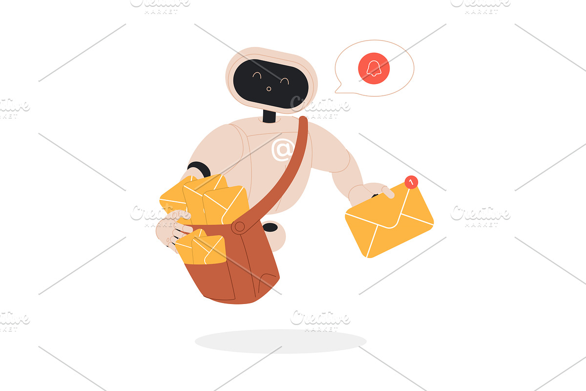 Car maintenance service mailbox, a Technology Illustration by Lemberg Vector