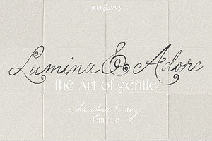 Lumina Adore & the Art of Gentle, a Handwritten Font by ana & yvy