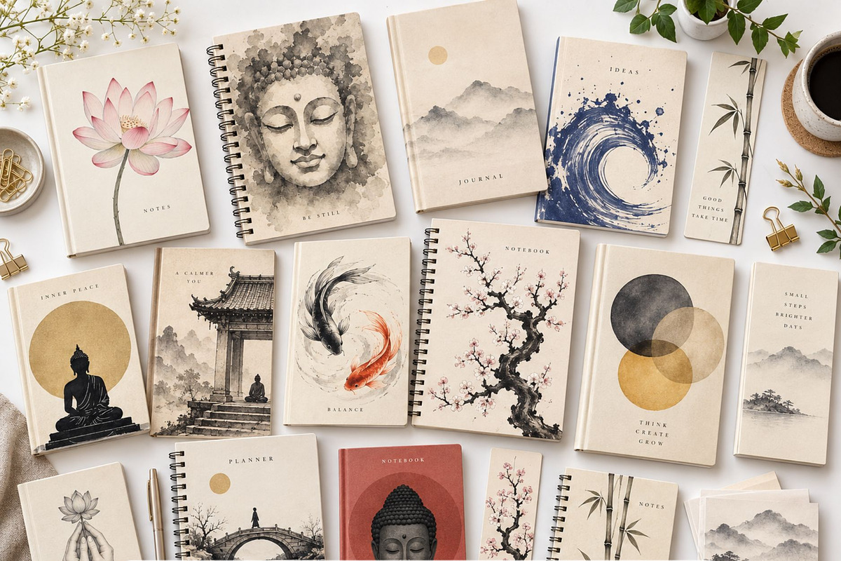 Zen Japanese Wall Art Prints, a Decorative Illustration by Selenique Studio (Photo 4 of 12)