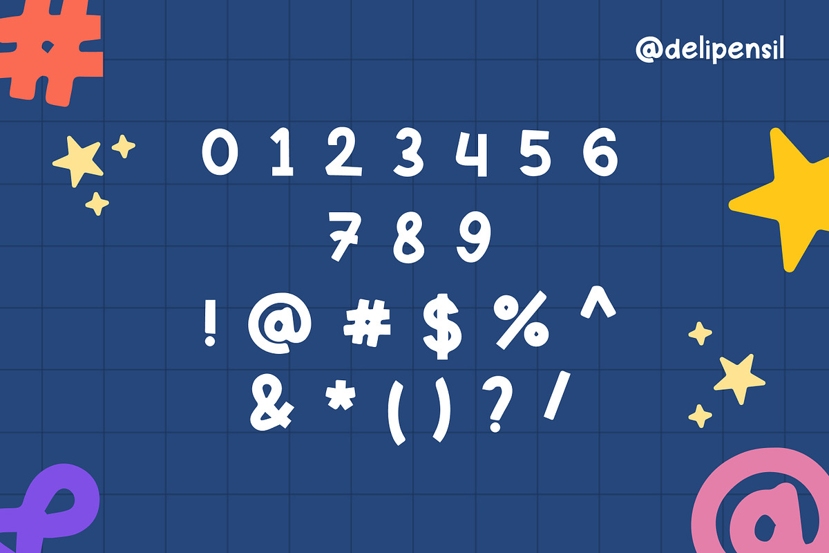Little Kidzy – Cute Handwriting Type, a Font by delipensil (Photo 7 of 9)
