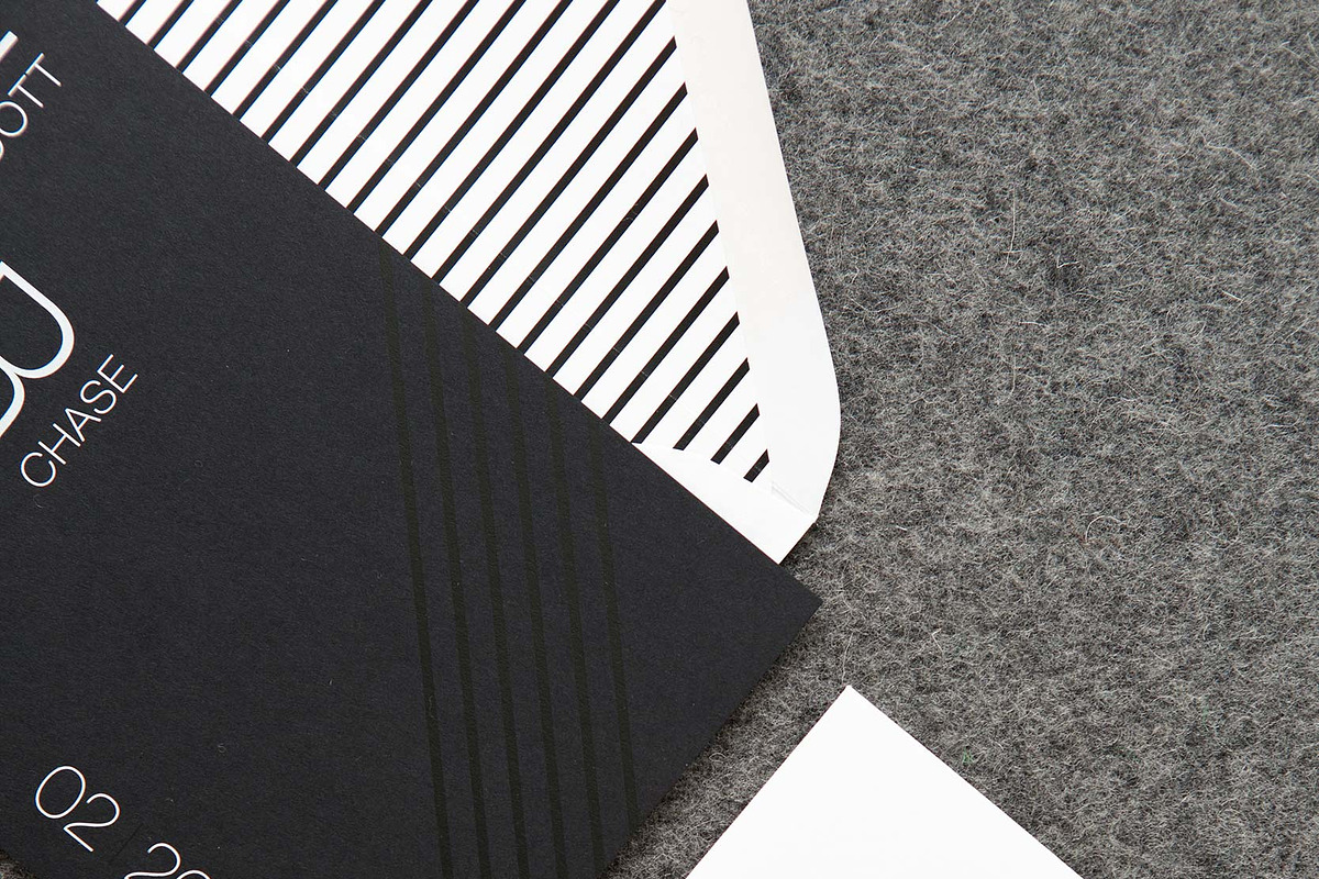 Black & White Stripes Wedding Suite, an Invitation Template by Laura K Invitations (Photo 5 of 6)