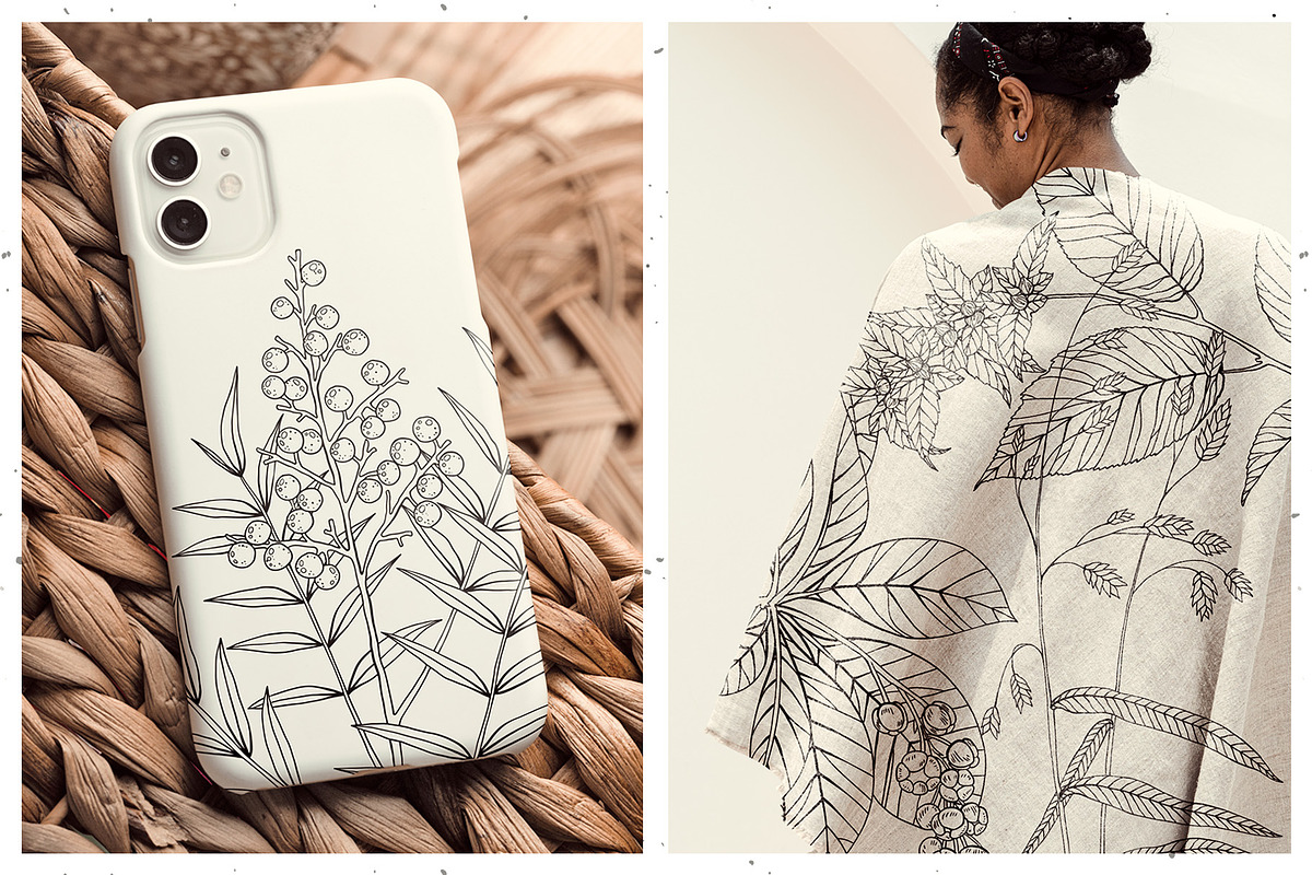 Branches, Leaves and Berries Vol. 2, a Seasonal Illustration by GVGraphics (Photo 4 of 12)