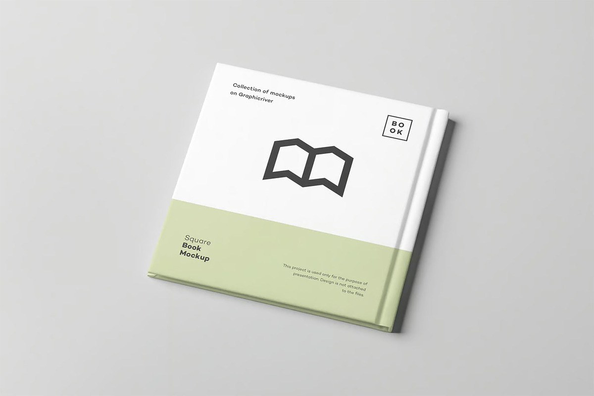 Square Book Mock up, a Books & Magazine Mockup by zippypixelstudio (Photo 4 of 16)