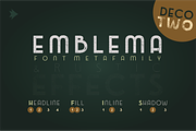 Emblema Headline 2DECO, a Sans Serif Font by graffistyling (Thumbnail 1 of 5)