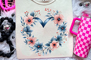Wedding Hearts with Flowers Clipart, an Illustration by CreationArt (Thumbnail 6 of 9)
