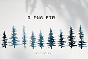The Trees. Watercolor set., a Decorative Illustration by Noli Molly Store (Thumbnail 3 of 8)