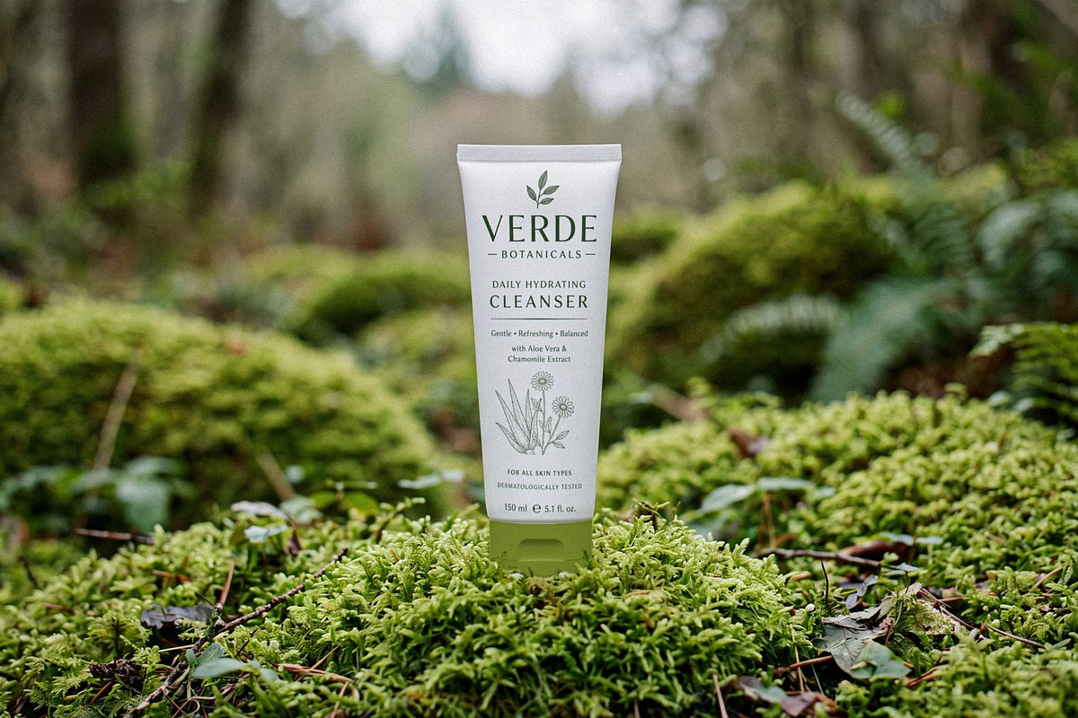 Natural Skincare Tube Mockup, a Packaging Mockup by Designer Dude (Photo 1 of 2)