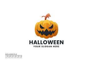 Pumpkin Halloween Illustration Logo, a Branding & Logo Template by yuanesei