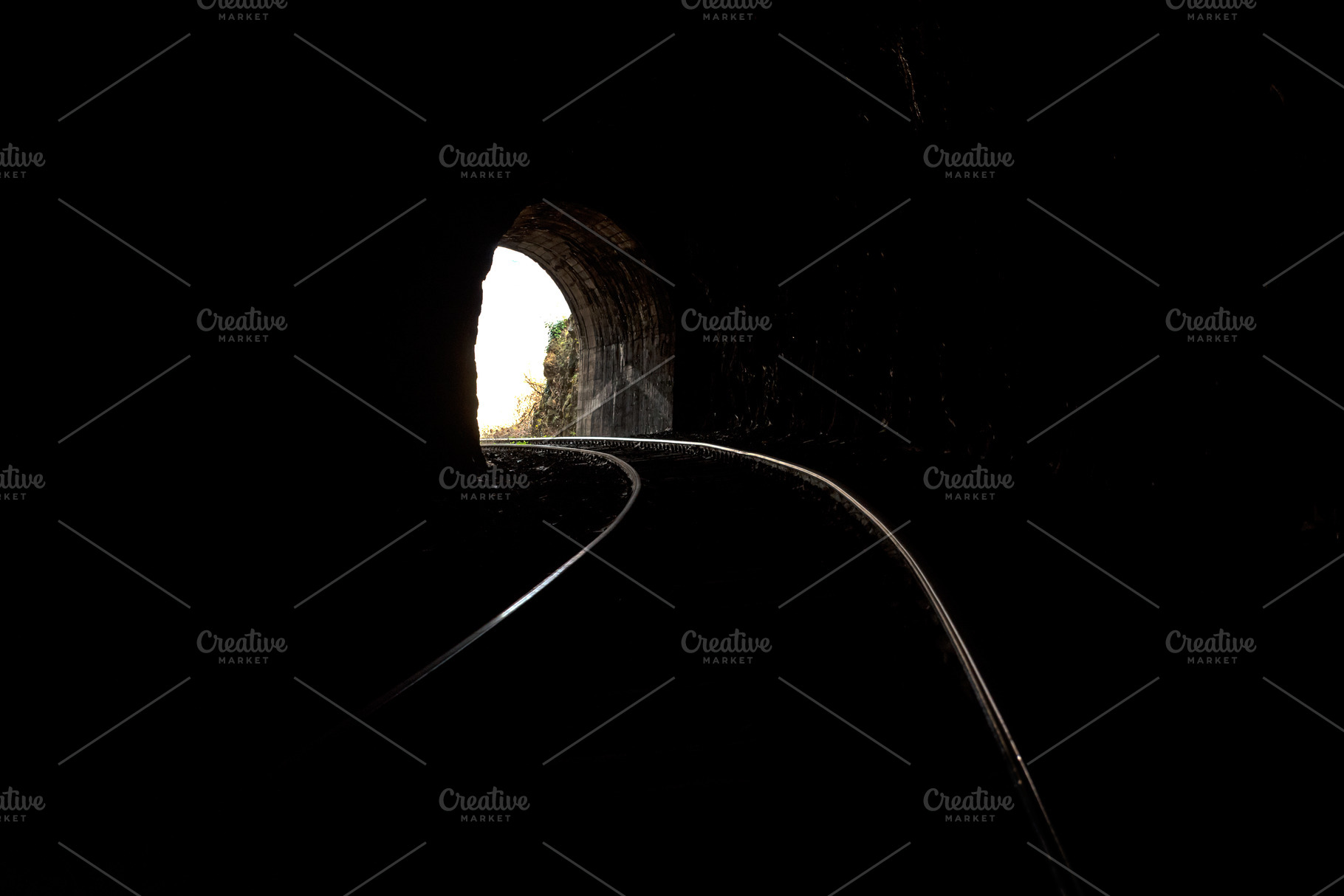 Train tunnel end, a Background Photo by wr7 Media
