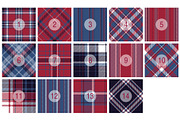 #78 British Plaids in Blue & Red, a Pattern Graphic by Plaid4You (Thumbnail 2 of 9)