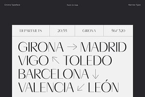 Girona Typeface Elegant Sans Serif