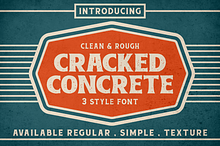 Cracked Concrete - Vintage Serif