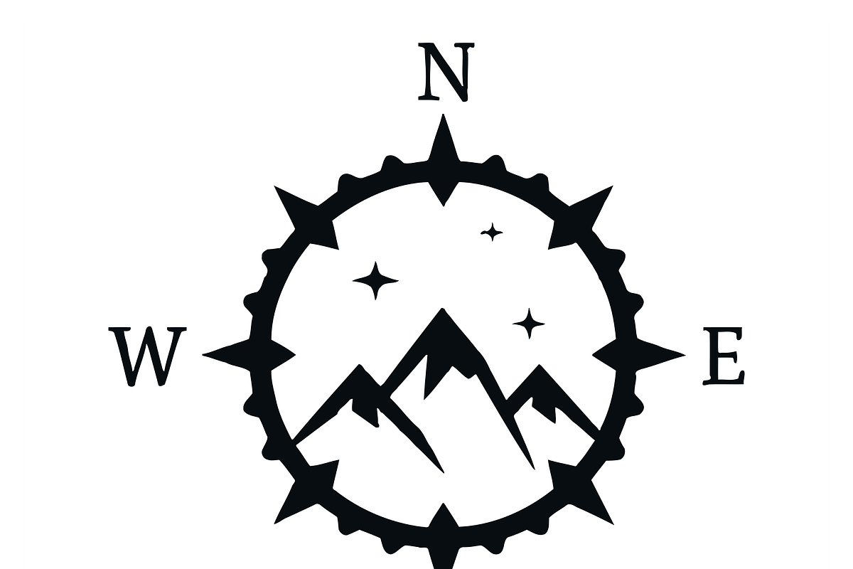 Stylish Compass Design, an Object Illustration by CarWrap design (Photo 1 of 5)