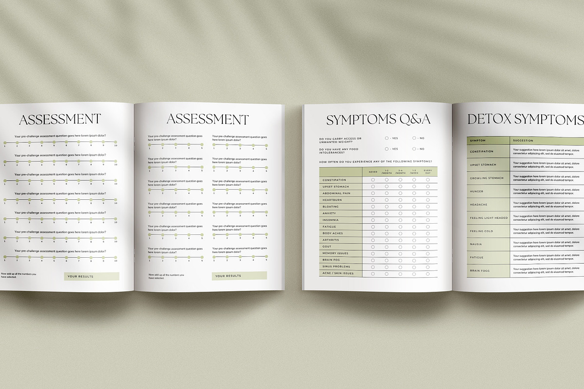 Health + Nutrition Challenge CANVA, a Magazine Template by Studio Loire (Photo 16 of 20)