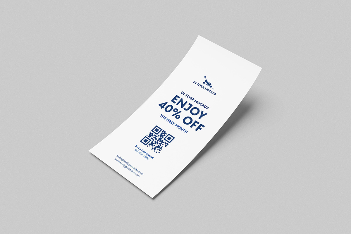 High Quality DL Flyer Mockup, an Advertising Mockup by swsi-studio (Photo 4 of 5)