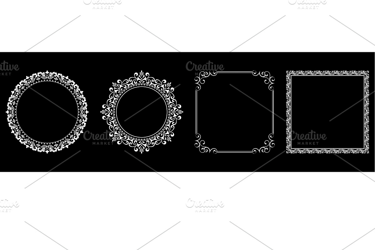 Set of decorative frames, a Pattern Graphic by RODINA (Photo 1 of 3)