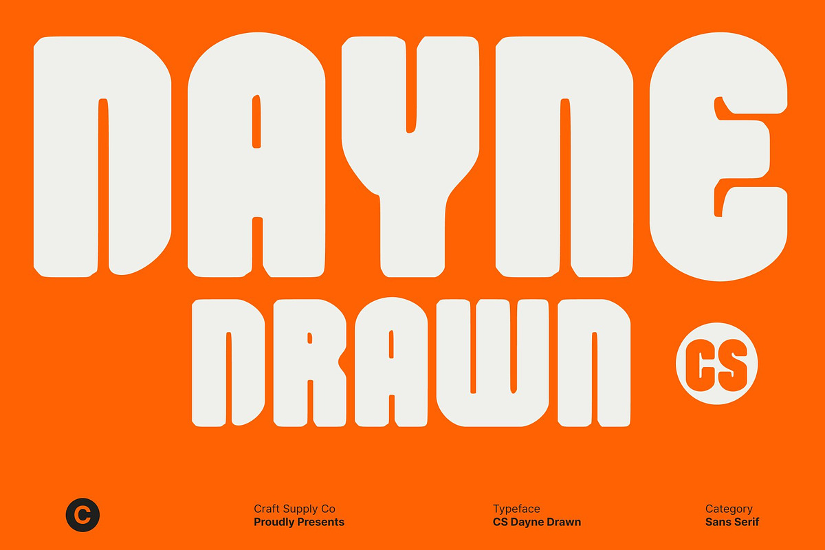 CS Dayne Drawn, a Sans Serif Font by Craft Supply Co. (Photo 1 of 8)
