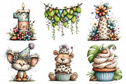 Watercolor Birthday Tropics Clipart, an Illustration by Daily.Designs (Thumbnail 7 of 8)