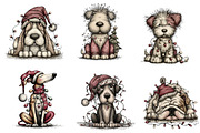 Christmas Dog Sublimation, an Illustration by CreationArt (Thumbnail 3 of 5)