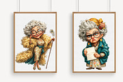 New year Funny Old Lady Sublimation, an Icon by Libby Wishes (Thumbnail 5 of 7)