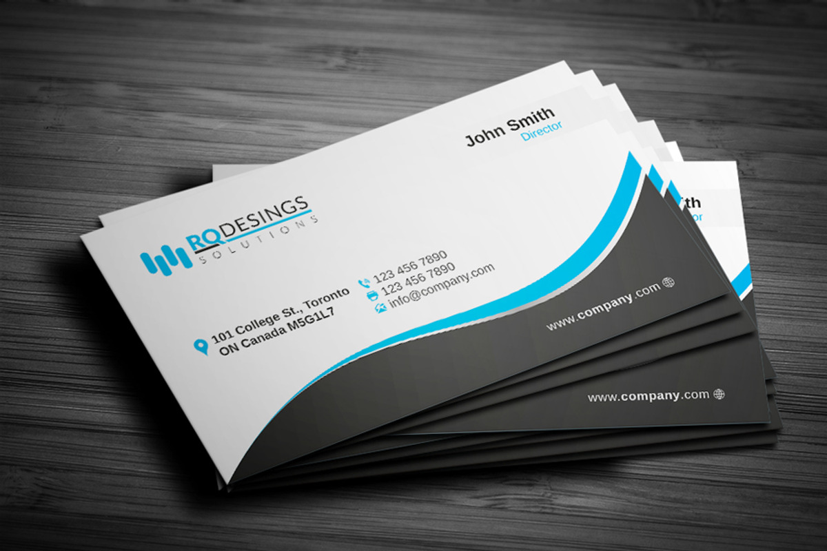 Corporate Business Card 18, a Business Card Template by RQ Designs (Photo 2 of 4)