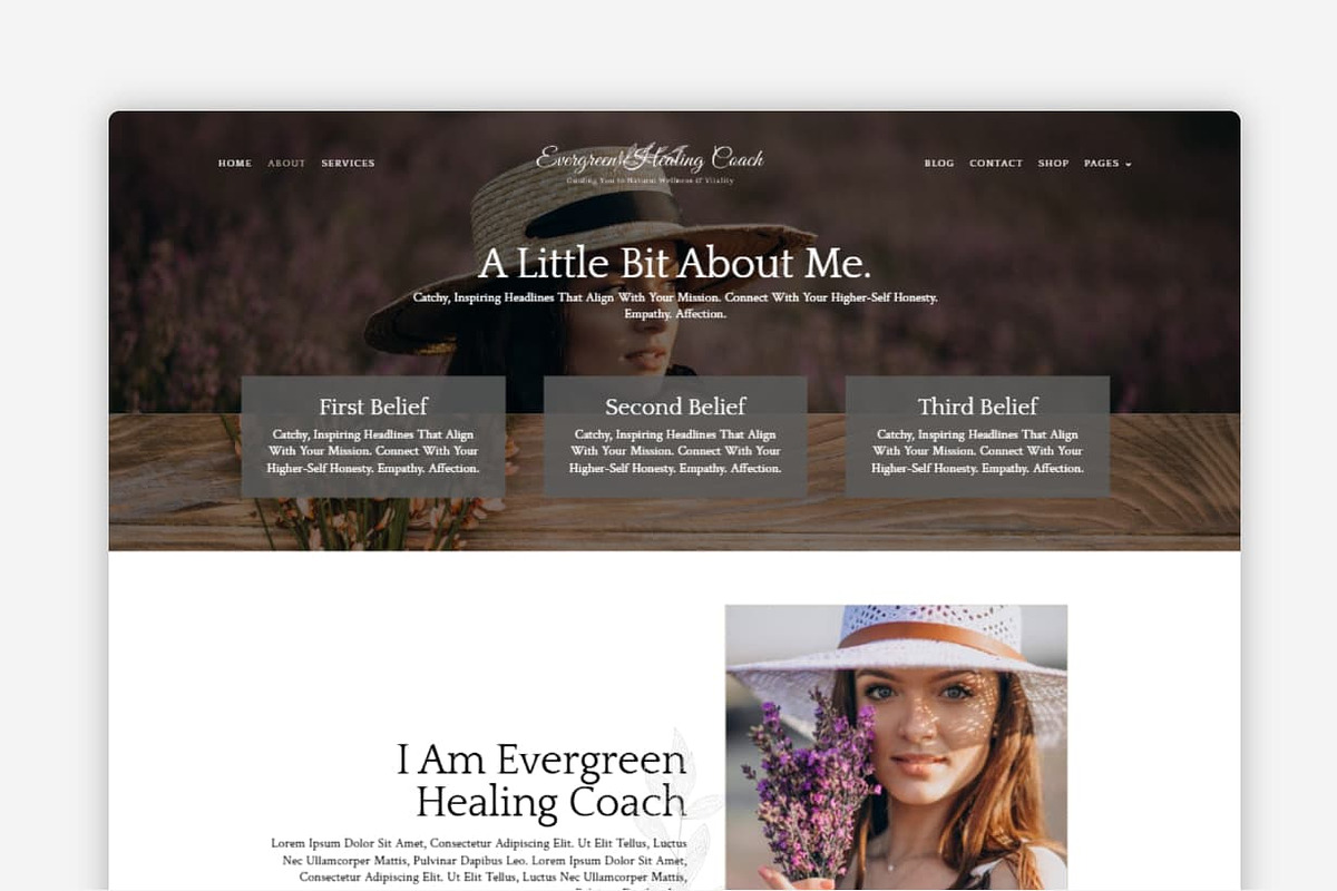 Wellness Coach WordPress Theme preview 2
