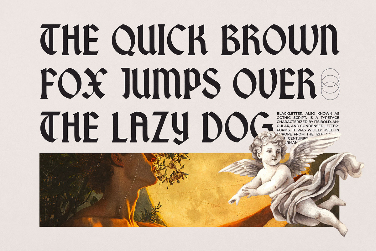 Dreamhour Typeface, a Blackletter Font by alit design (Photo 4 of 20)