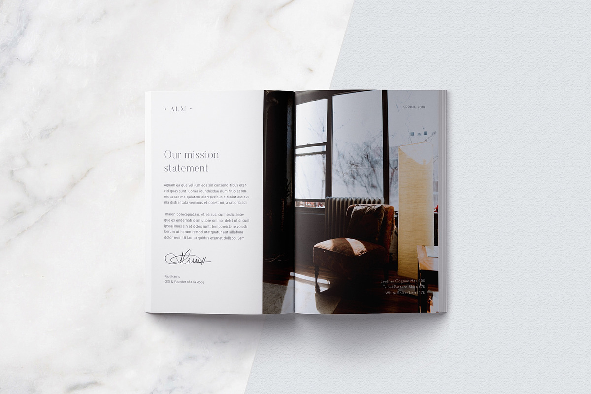 A La Mode Magazine/Brochure Template, a Brochure Template by Mindful Mapbooks Co. (Photo 8 of 12)