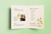 White Simple Minimal Funeral Program, a Brochure Template by Neermana (Thumbnail 4 of 4)
