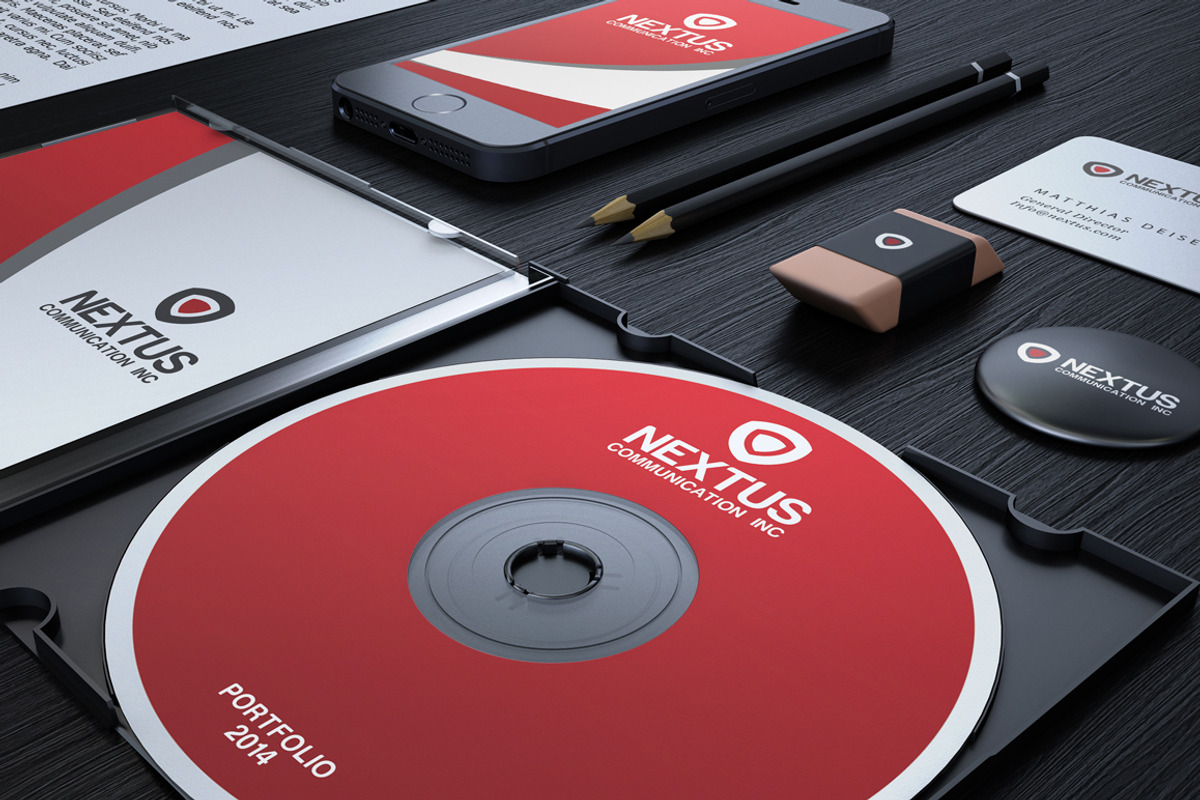 Red Corporate Identity, a Stationery Template by Marvel (Photo 4 of 5)