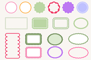 Scallop Wavy Frame Vector Bundle, a Decorative Illustration by Kusumaillustration (Thumbnail 11 of 15)