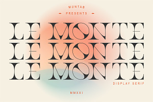 Le Monte Serif Display