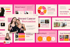 Breast Cancer Prevention PowerPoint, a Presentation Template by Loin Studio