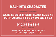 Majhinto - Rough Vintage Font, a Sans Serif Font by Bayuktx (Thumbnail 4 of 8)
