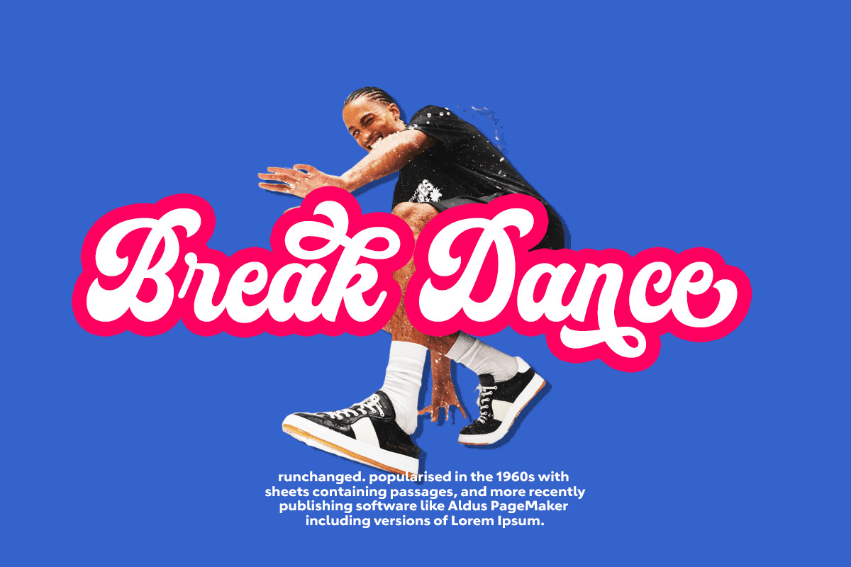 Fairytale Groovy Retro Font, a Script Font by Muntab_Art (Photo 2 of 10)