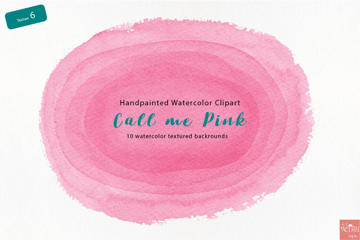 Watercolor background Call me Pink, a Texture Graphic by LittleAcornGraphics (Photo 7 of 13)