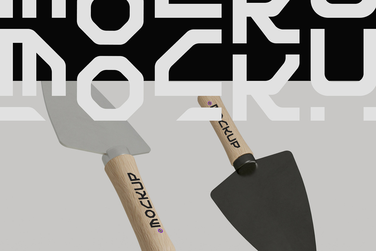 Hand Garden Shovel Mockup, a Household Mockup by hiddemaru (Photo 3 of 4)